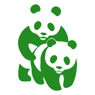 Naughty Panda Decal (Green)